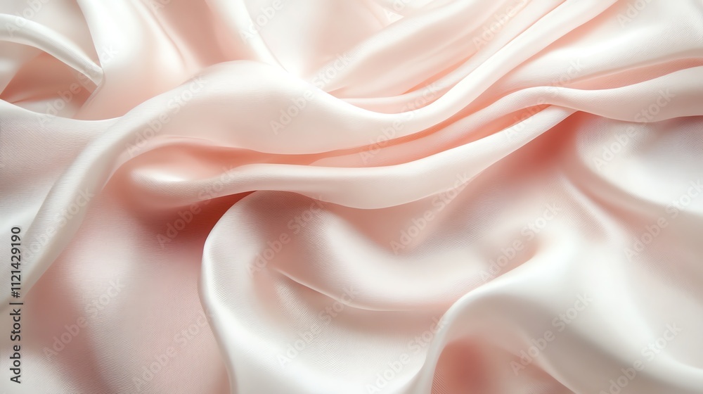 Fototapeta premium A soft, pink, silky fabric with a smooth, luxurious texture.