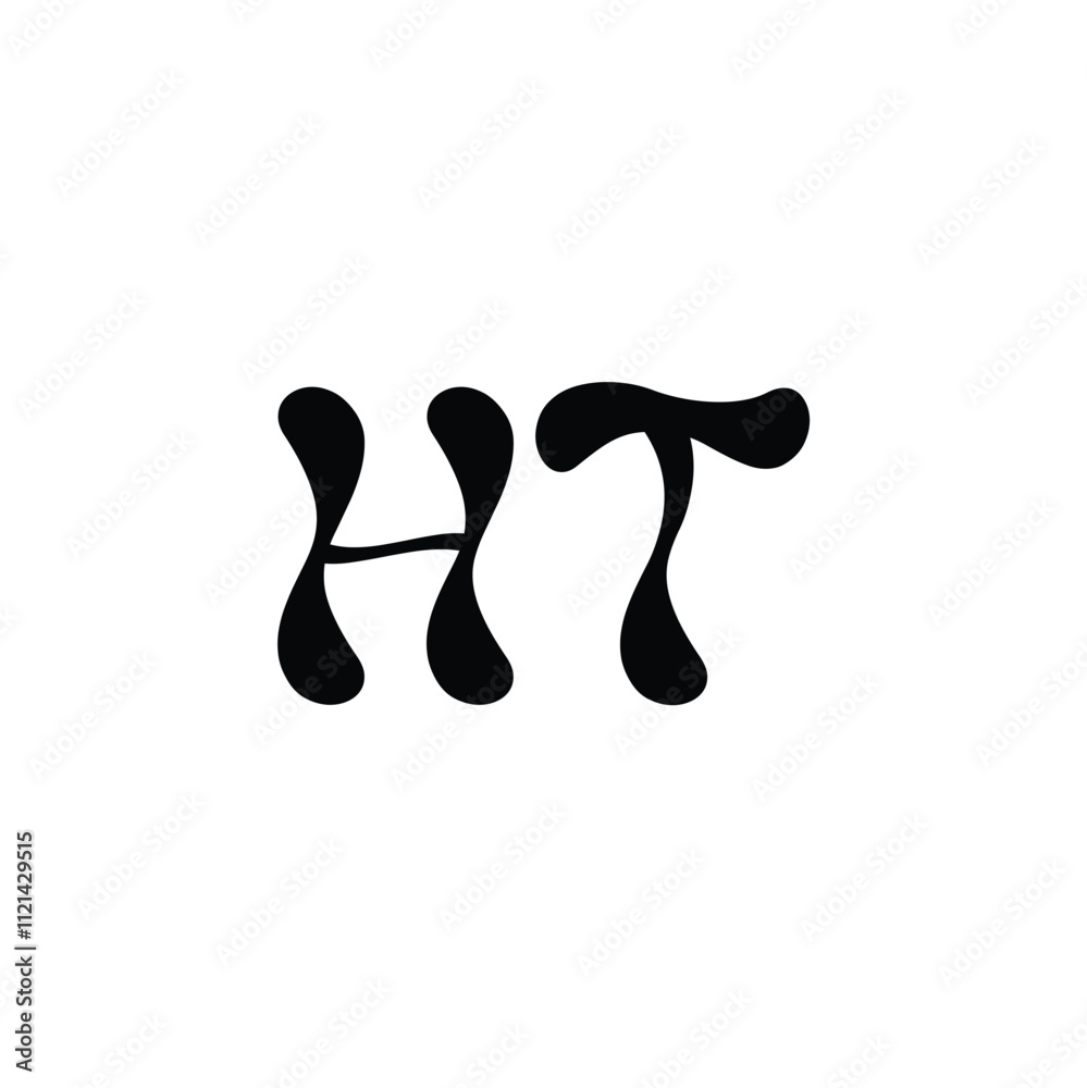 HT monogram logo design letter text name symbol monochrome logotype alphabet character simple logo HT monogram logo design letter text name symbol monochrome logotype alphabet character simple logo