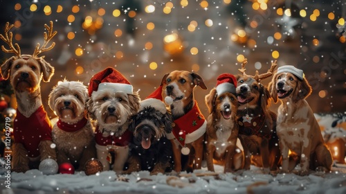  Festive Dogs, Snowmen, and Holiday Characters
 photo