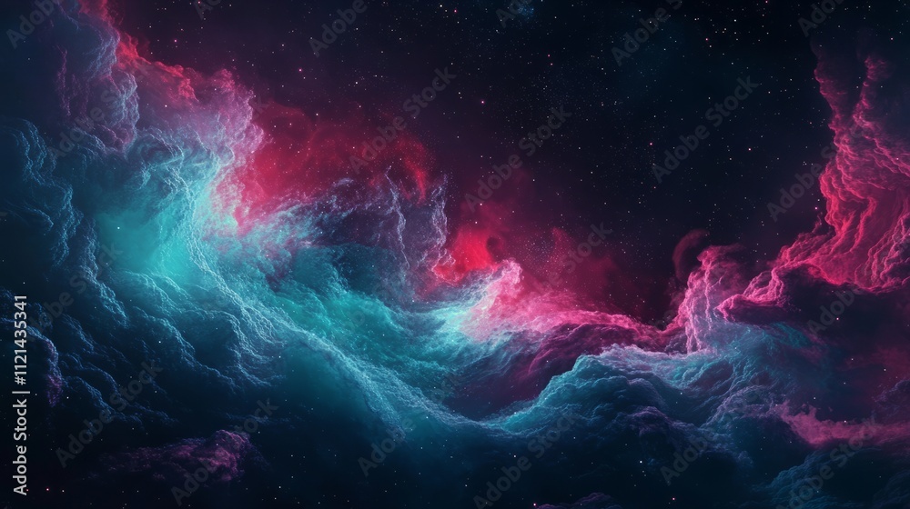 Obraz premium Nebula spiraling toward a supernova, bright and colorful cosmic scene
