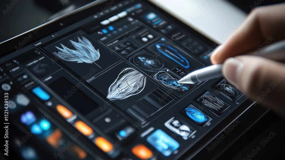 Digital Art Creation: Stylus on Tablet Interface Digital Art Creation: Stylus on Tablet Interface