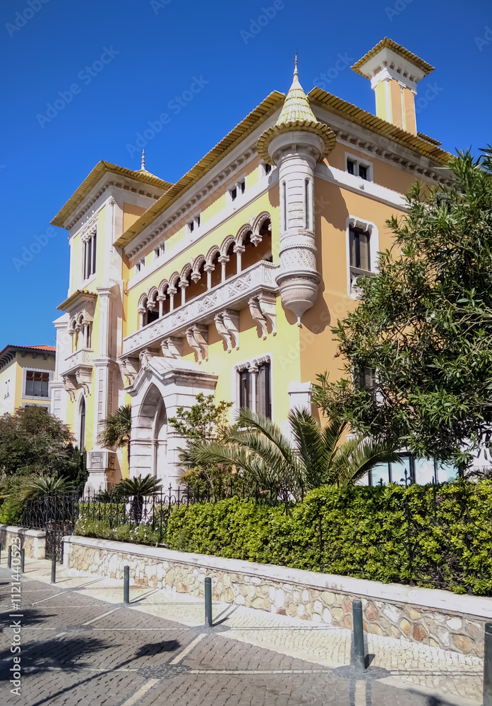 Obraz premium Architecture of the city of Cascais (Portugal). A city on the shores of the Atlantic Ocean.