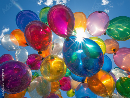 Wallpaper Mural bunte Ballons vor strahlend blauem Himmel

 Torontodigital.ca