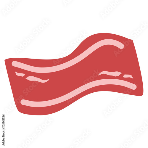 National Bacon Lovers Day slice bacon illustration