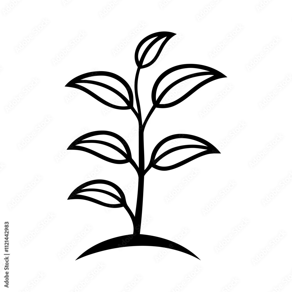 Plant vector illustration design on white background Plant vector illustration design on white background