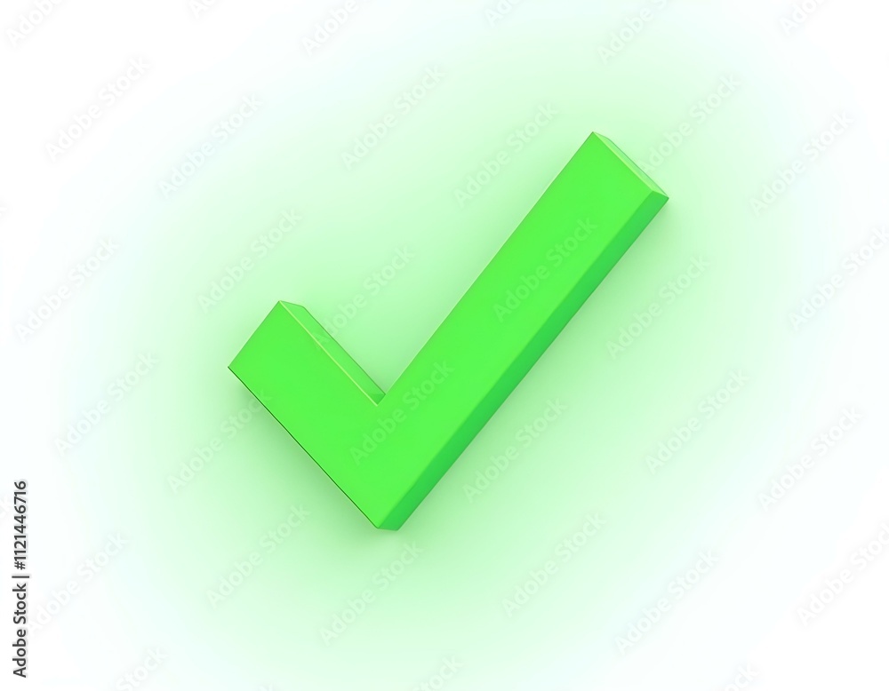 green check mark 3d render icon isolated on transparent background cutout ia green check mark 3d render icon isolated on transparent background cutout ia