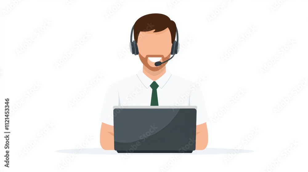 Live support agent assisting customers with inquiries at a call center Live support agent assisting customers with inquiries at a call center
