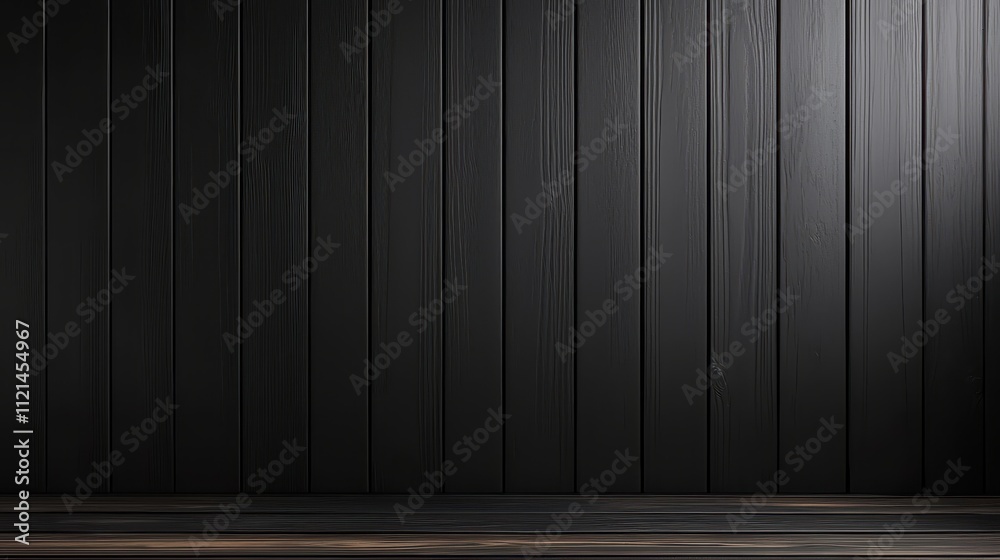 Dark wooden wall with smooth texture creates a minimalist backdrop for various projects Dark wooden wall with smooth texture creates a minimalist backdrop for various projects