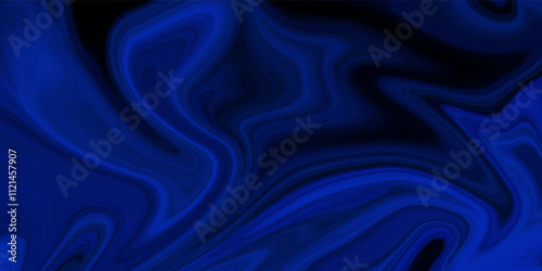 blue liquid marble background. Abstract dark blue liquid marble texture background vector. Wallpaper design abstract background. Elegant wavy background. Liquify Abstract Pattern with Black .