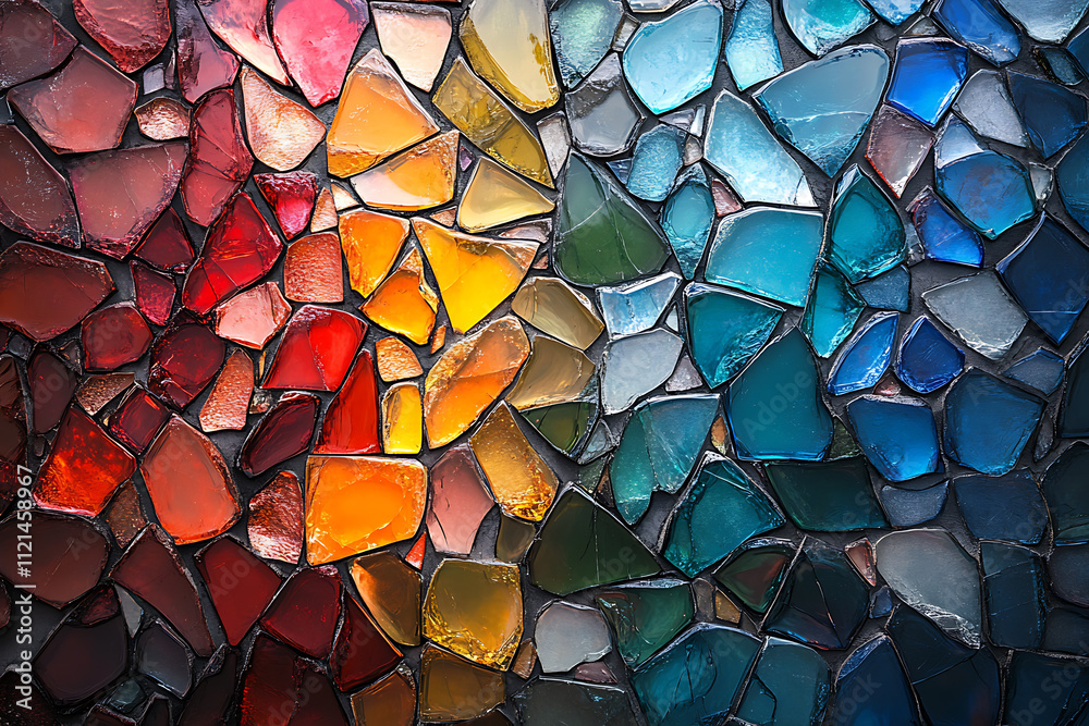 A vibrant close-up view of shattered glass pieces in various colors, creating a dynamic and abstract pattern with sharp details.
A vibrant close-up view of shattered glass pieces in various colors, creating a dynamic and abstract pattern with sharp details.