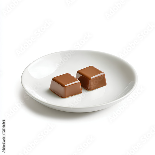 chocolate bar on white background