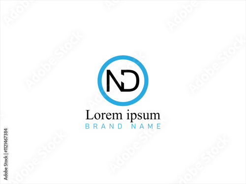 Free Download ND letter logo design vector - GFXLoad