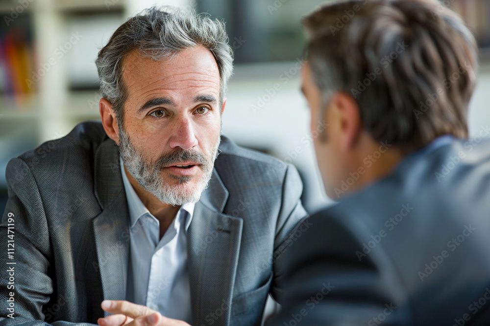 Advisor Giving Business Guidance in Corporate Setting