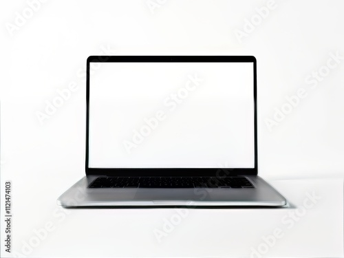 "Realistic Laptop Mockup Blank Screen - Diverse Angles