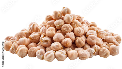 Chickpeas isolated on white or transparent background