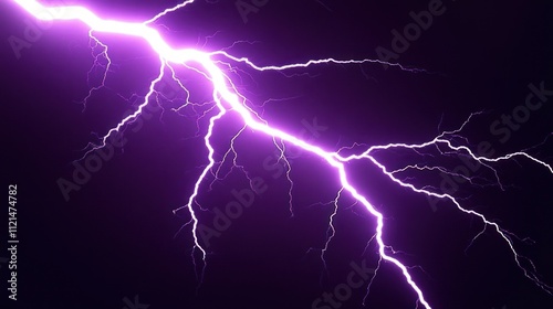 Purple Lightning Strike: A Stunning Display of Nature's Power