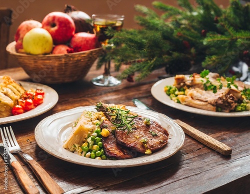 Grand Holiday Feasts Captured in Warm and Rustic Food Photography Styles