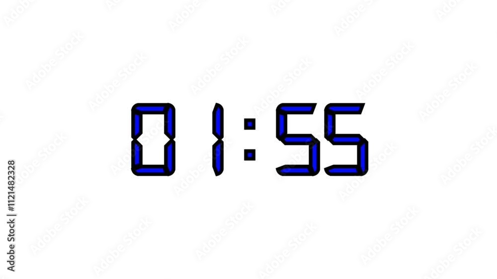 2 minutes countdown timer on white background. Time counter symbol and countdown stock video. 2 minutes countdown timer on white background. Time counter symbol and countdown stock video.