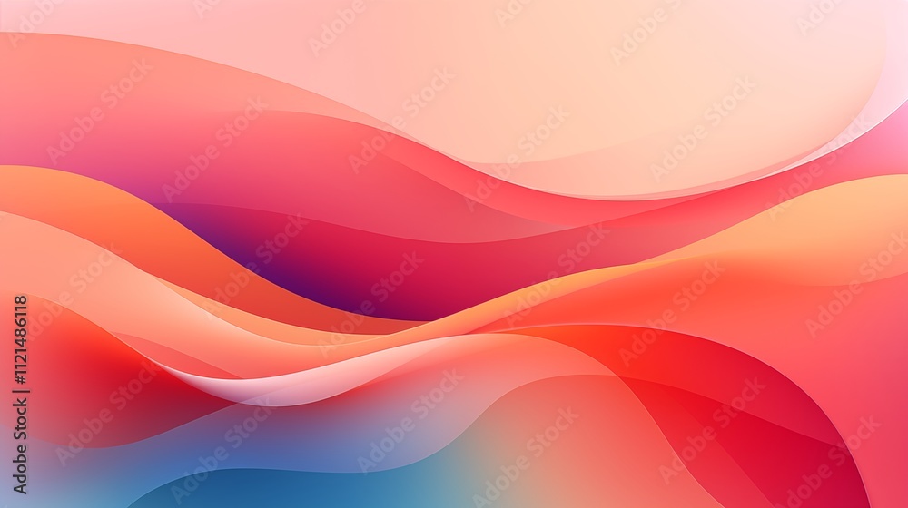 Abstract colorful gradients with smooth flow, space on the right side for content, Soft Natural Light,generative ai illustration Abstract colorful gradients with smooth flow, space on the right side for content, Soft Natural Light,generative ai illustration