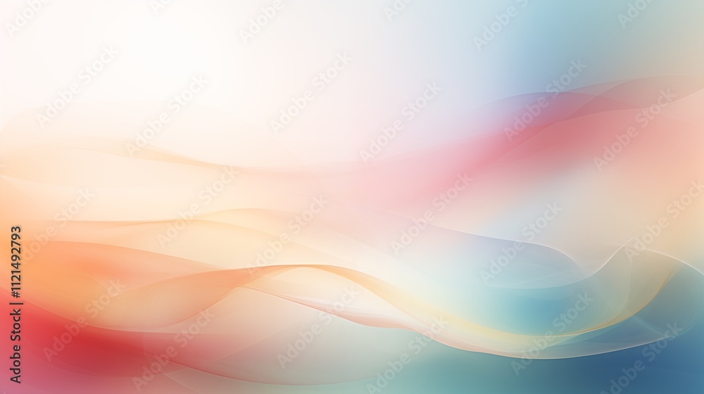 Clean abstract background with soft fading colors, space on the right for text, Ambient Light,generative ai illustration Clean abstract background with soft fading colors, space on the right for text, Ambient Light,generative ai illustration