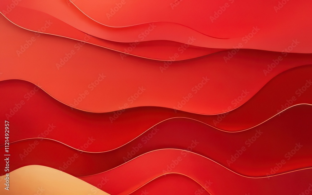 Abstract red and orange layered wavy background. Abstract red and orange layered wavy background.