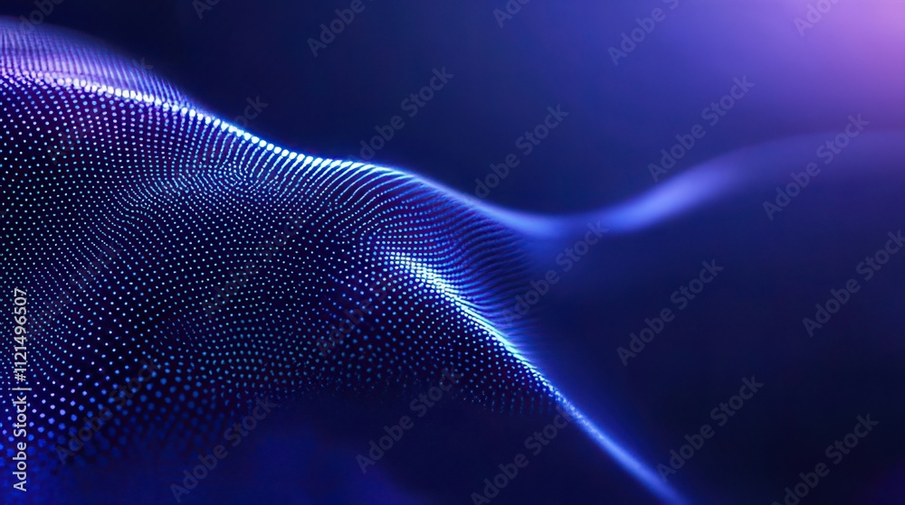 Abstract blue digital wave background. Abstract blue digital wave background.