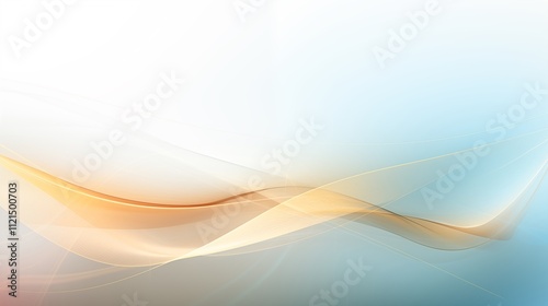 Elegant line art design on a light background, space on the left for graphics, Golden Hour Lighting,generative ai illustration