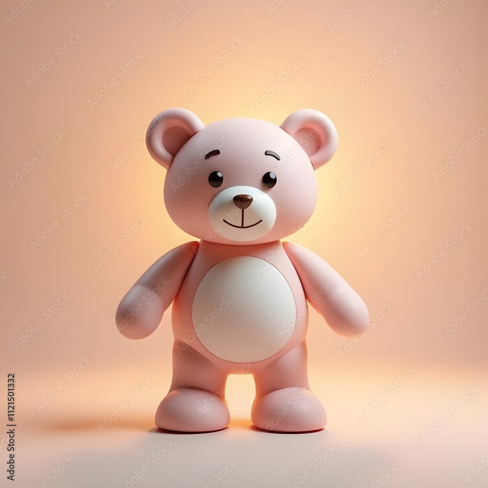 Soothing Sunset Teddy Bear Studio Setting Soothing Sunset Teddy Bear Studio Setting