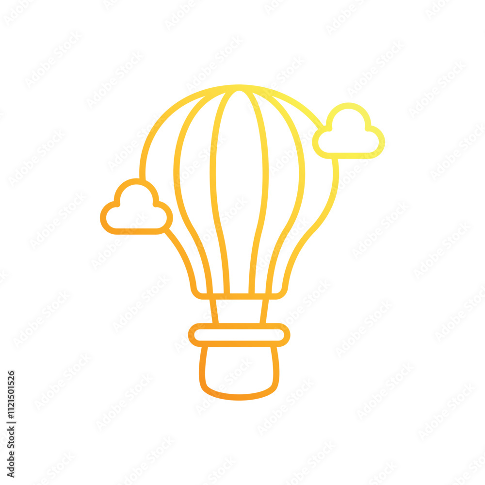 Hot Air Balloon vector icon Hot Air Balloon vector icon