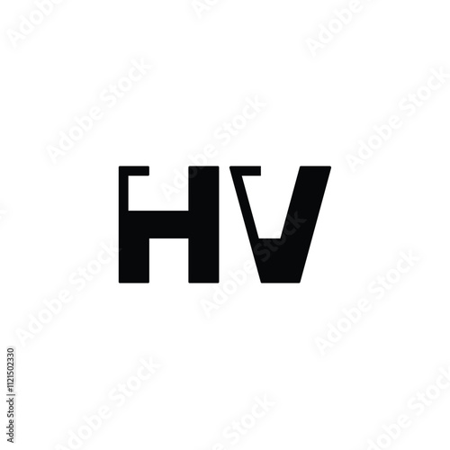 Free Download HV monogram logo design letter text name symbol monochrome logotype alphabet character simple logo - GFXLoad