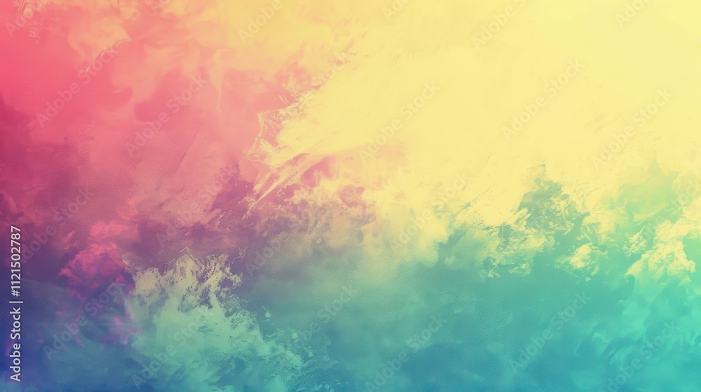 Obraz premium Abstract Pastel Color Blend Watercolor Painting