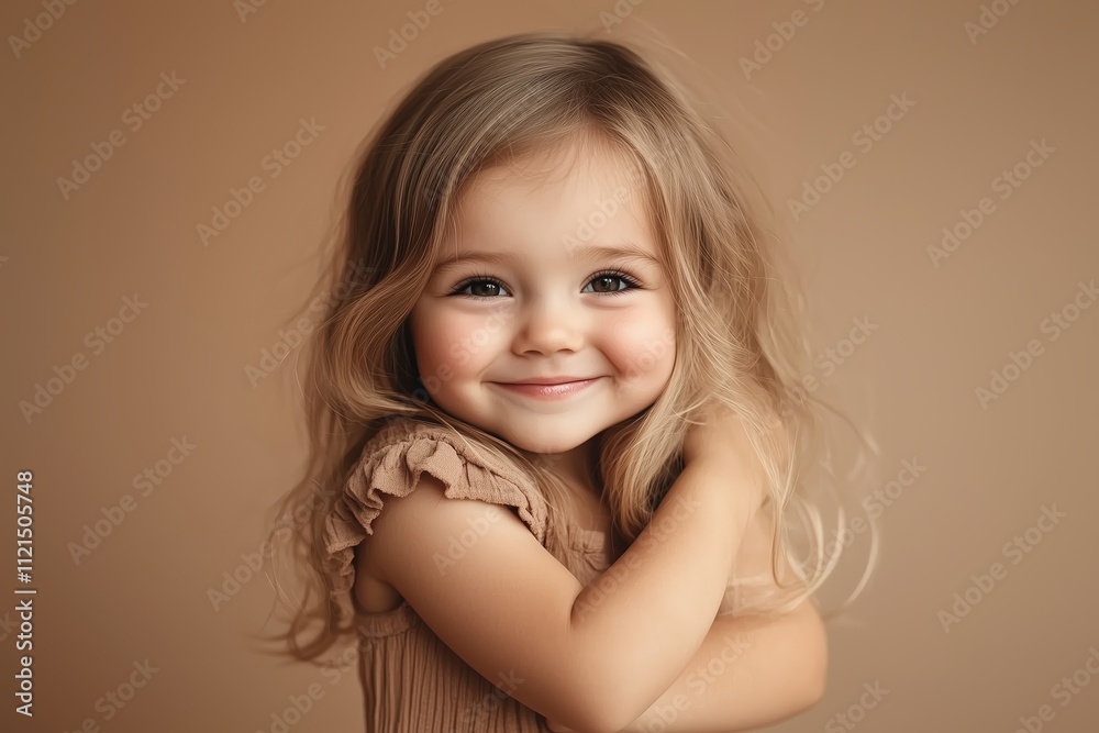a little girl giving herself a big Valentine hug with hearts in the background on mocha
a little girl giving herself a big Valentine hug with hearts in the background on mocha