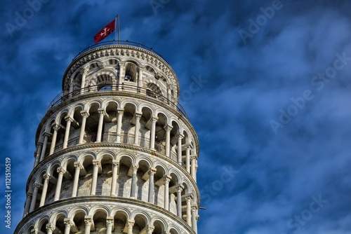 pisa, italien - schiefer turm mit textfreiraum photo