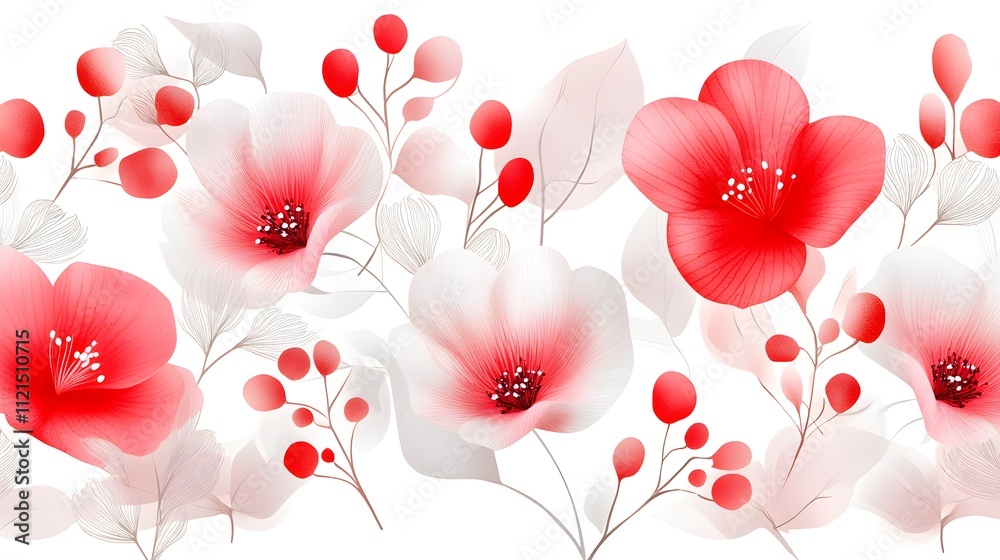 Fototapeta premium A colorful flower with a blue center and pink petals