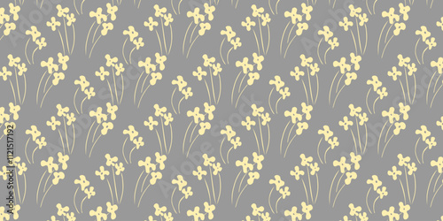 Seamless vector pattern, twigs and leaves, for bed linen, wallpaper and textureeb