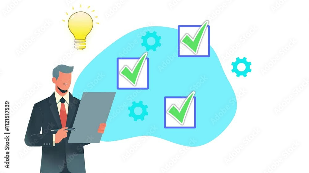 Empowering Workplace Productivity, Real-Time Feedback in Action with Smart Solutions Animation Empowering Workplace Productivity, Real-Time Feedback in Action with Smart Solutions Animation