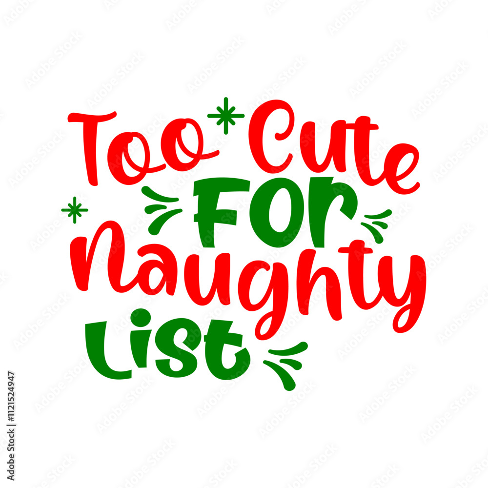 Fototapeta premium too cute for naughty list