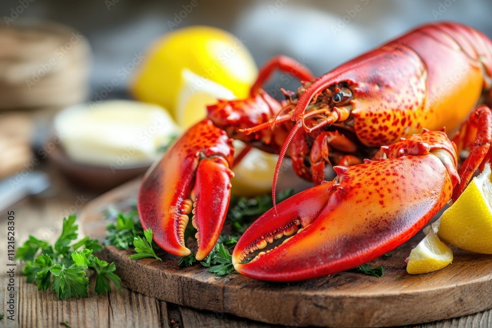 Freshly cooked lobster delighta closeup culinary experience coastal kitchen setting food photography rustic environment mouthwatering concept for seafood lovers Freshly cooked lobster delighta closeup culinary experience coastal kitchen setting food photography rustic environment mouthwatering concept for seafood lovers