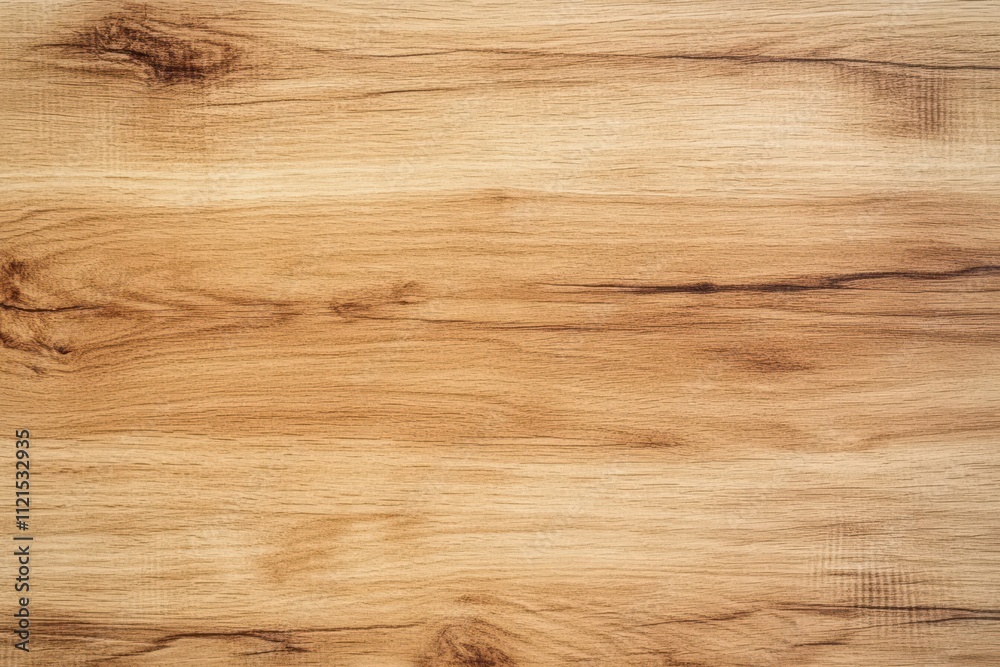 Naklejka premium Light Brown Wood Grain Texture with Visible Knots