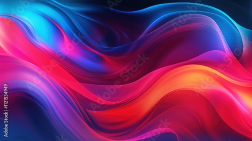 Wallpaper Mural Abstract Colorful Swirling Waves Design Torontodigital.ca