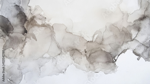 Plain watercolor background of large washes in neutral colors for graphic design or wallpaper.