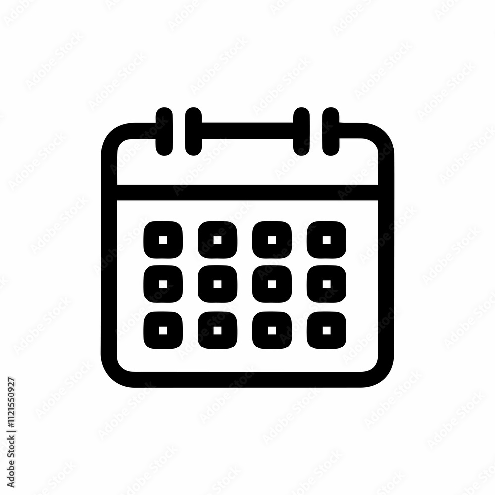 Calendar Lineal icon pack vector illustration Calendar Lineal icon pack vector illustration
