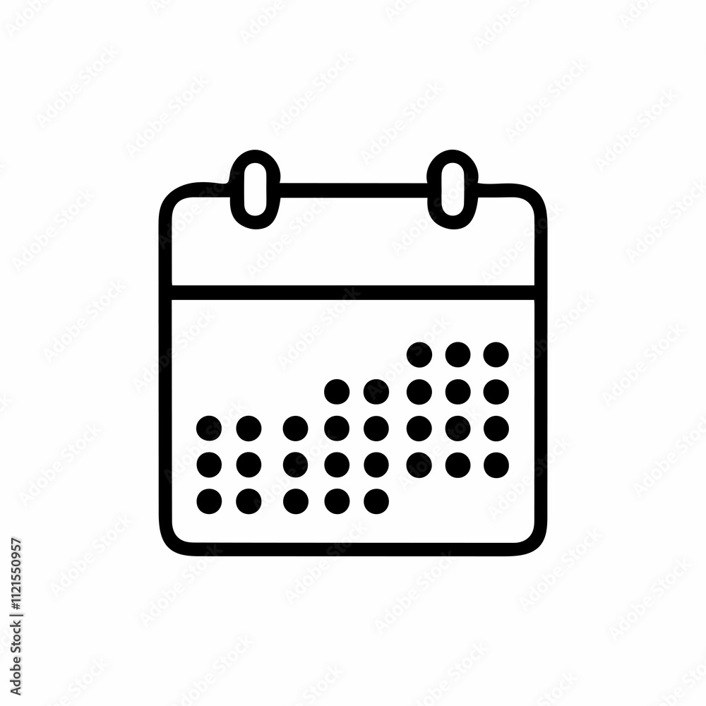 Calendar Lineal icon pack vector illustration Calendar Lineal icon pack vector illustration