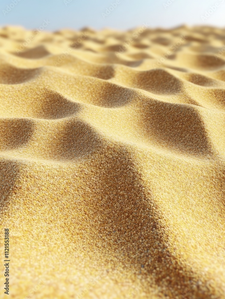 Stunning Close-up of Golden Desert Sand Texture