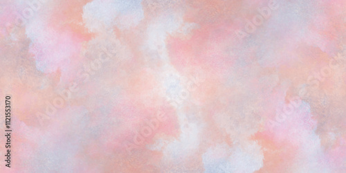 A dreamy watercolor effects in pale pink, light blue, and mint pastel background, soft peach watercolor wash featuring vintage texture, creating a backdrop for a variety of creative projects.