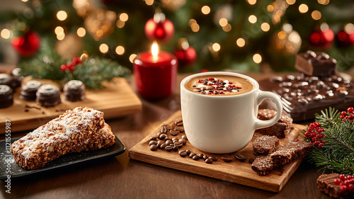 christmas cookies and coffee
