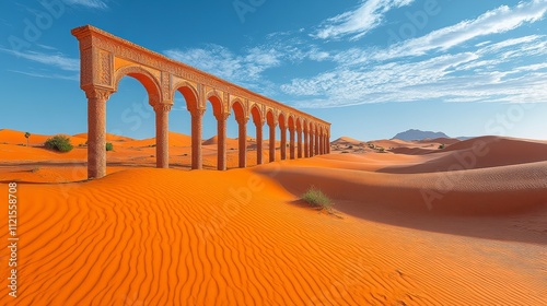 Majestic Archways in the Desert Landscape: A Timeless Architectural Masterpiece