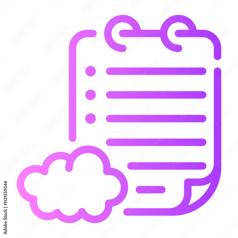cloud gradient icon