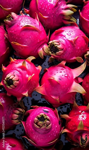 Wallpaper Mural Fresh Dragon Fruits as background. Fresh Dragon Fruits Torontodigital.ca
