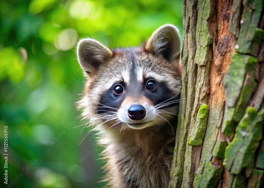 Raccoon Tree Trunk Portrait Photography, Wildlife Animal Photo, Nature Image, Cute Forest Creature, Wild Animal Photography, Stock Photo Raccoon Tree Trunk Portrait Photography, Wildlife Animal Photo, Nature Image, Cute Forest Creature, Wild Animal Photography, Stock Photo